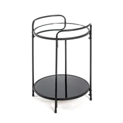 3S. x Home Table d'appoint ronde structure en tube d'acier laqué Outlet