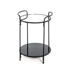 3S. x Home Table d'appoint ronde structure en tube d'acier laqué Outlet