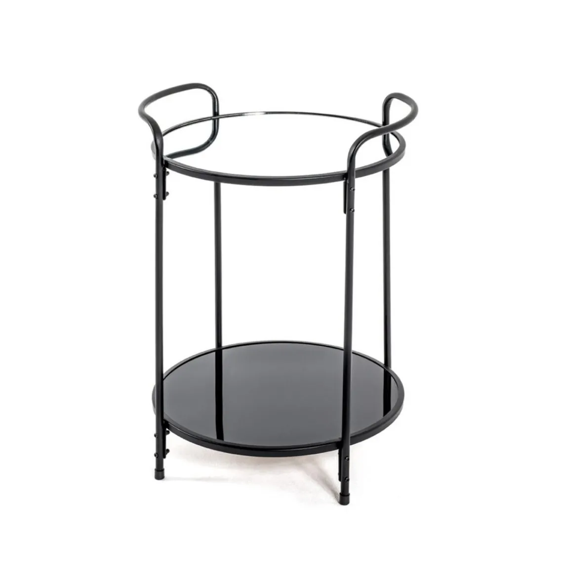 3S. x Home Table d'appoint ronde structure en tube d'acier laqué Outlet