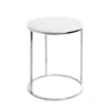 3S. x Home table d'appoint Structure en tube d'acier chromé Discount