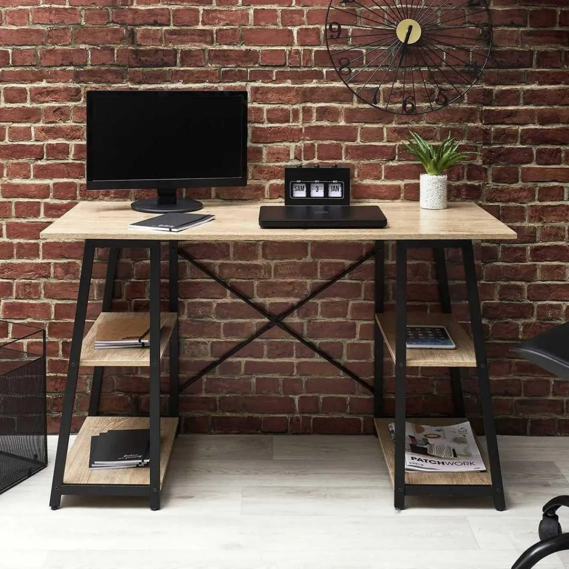 3S. x Home Table de bureau en Métal