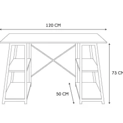 3S. x Home Table de bureau en Métal