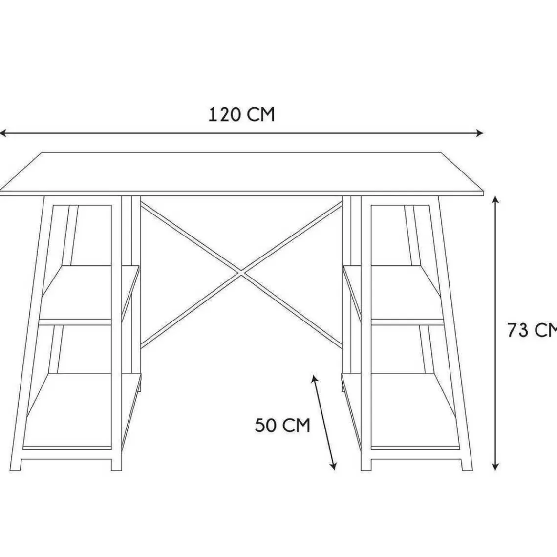 3S. x Home Table de bureau en Métal