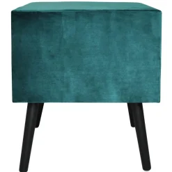 3S. x Home Table de chevet 2 tiroirs Bardo Velours Vert Sale