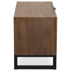 3S. x Home Table De Chevet 2 tiroirs Panara Chêne Clair New