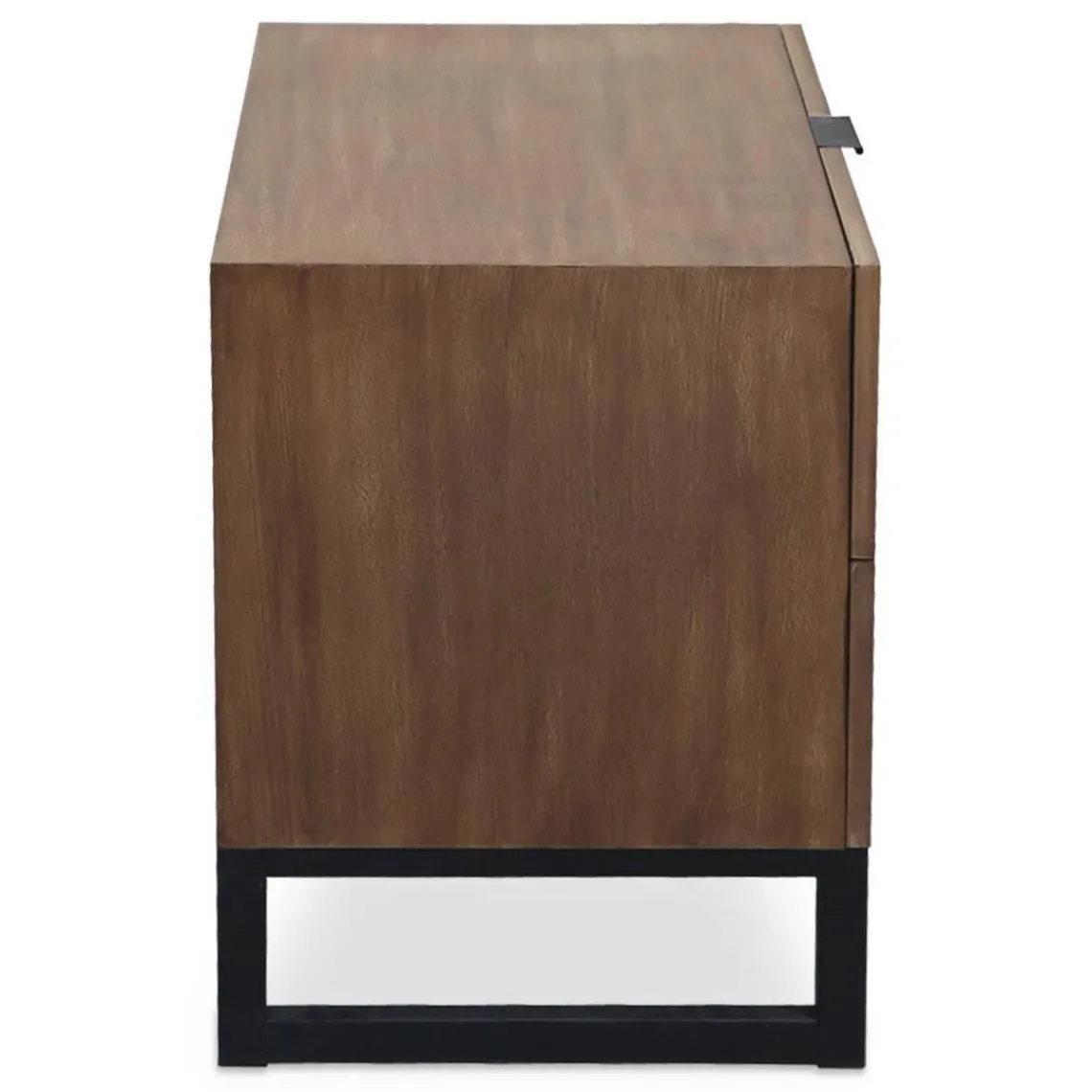 3S. x Home Table De Chevet 2 tiroirs Panara Chêne Clair New