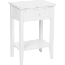 3S. x Home Table de chevet Blanc