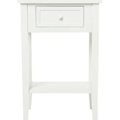 3S. x Home Table de chevet Blanc