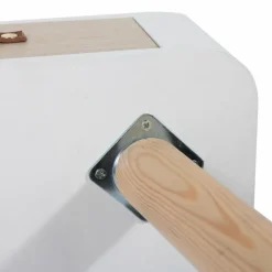 3S. x Home Table De Chevet Blanche En Bois RITA Gris New