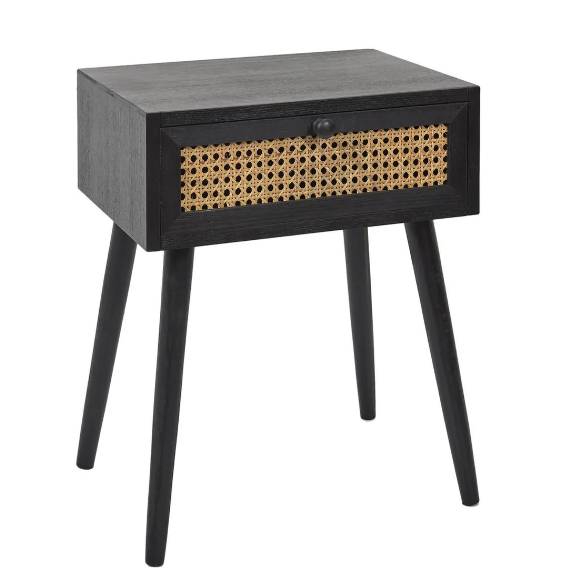 3S. x Home Table de Chevet CANNAGE 1 Tiroir Noir Online