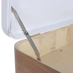 3S. x Home Table de Chevet Coffre Beige et Blanche SVOLDER