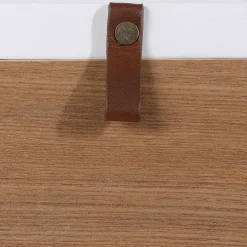 3S. x Home Table de Chevet Coffre Beige et Blanche SVOLDER