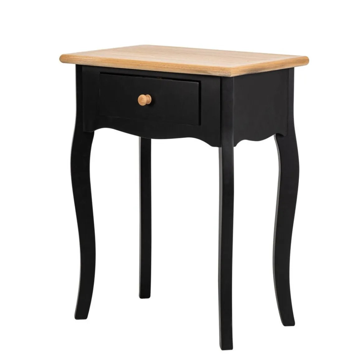 Nordlys Table de chevet en bois Noir Outlet