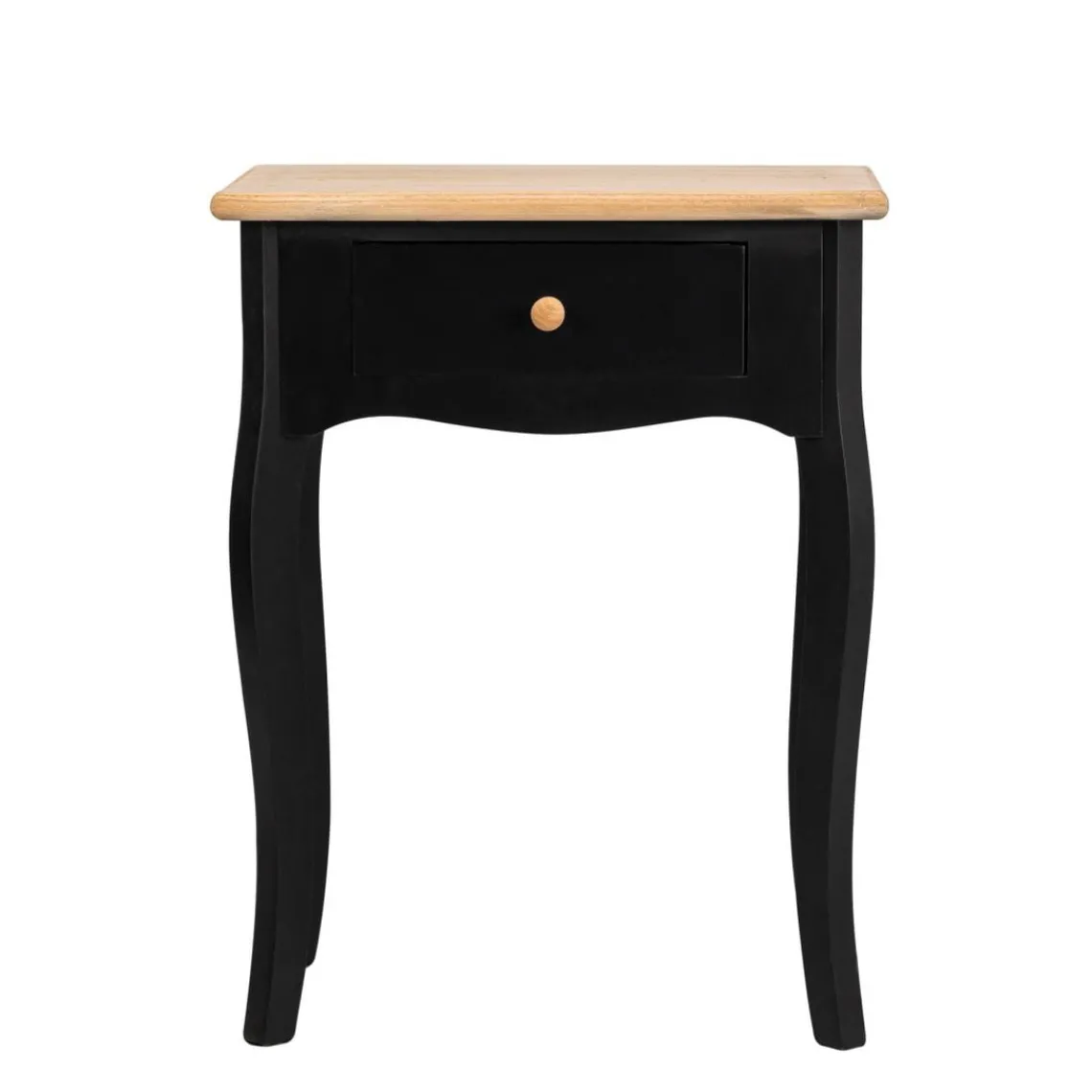 Nordlys Table de chevet en bois Noir Outlet