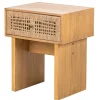 Nordlys Table de Chevet Nuit Appoint Scandinave en Bois Outlet