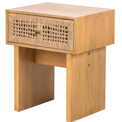 Nordlys Table de Chevet Nuit Appoint Scandinave en Bois Outlet