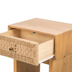 Nordlys Table de Chevet Nuit Appoint Scandinave en Bois Outlet