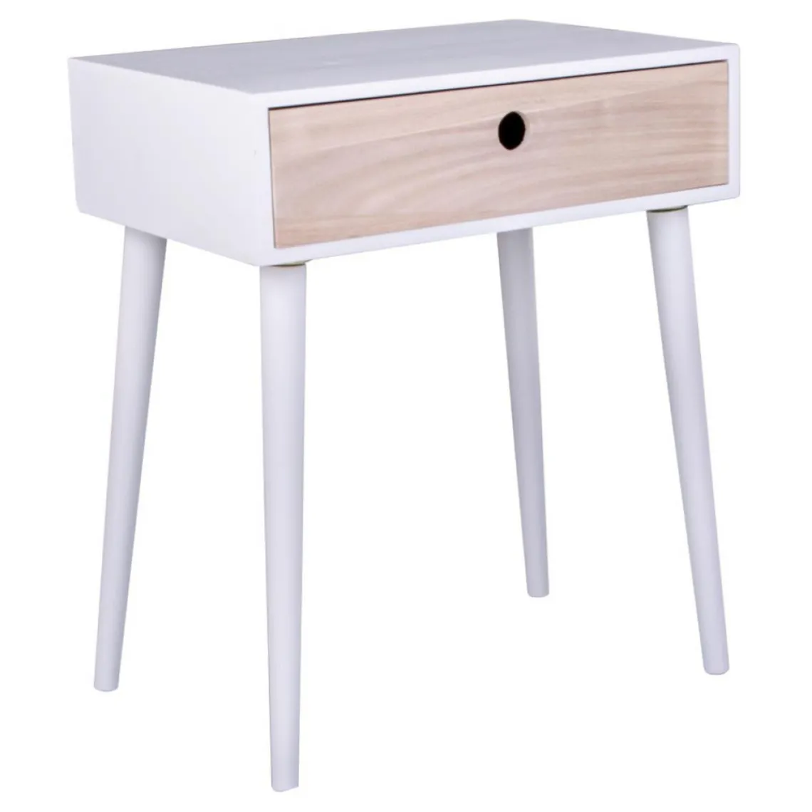 House Nordic Table De Chevet Scandinave Blanche PARMA Online