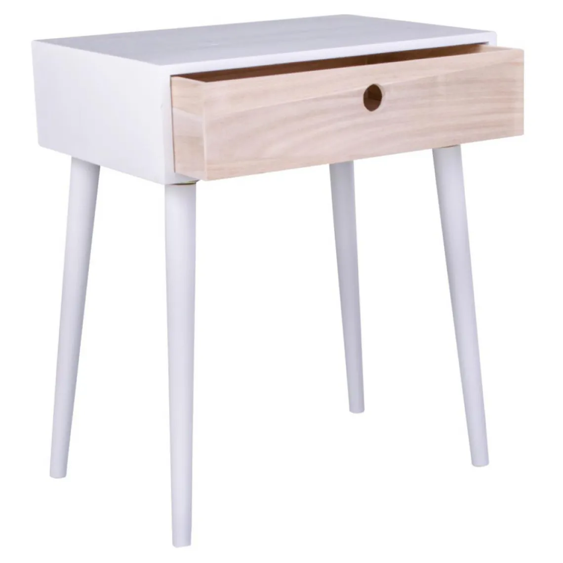 House Nordic Table De Chevet Scandinave Blanche PARMA Online