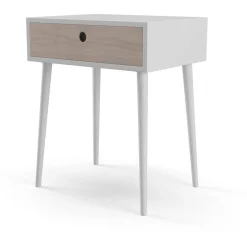 House Nordic Table De Chevet Scandinave Blanche PARMA Online