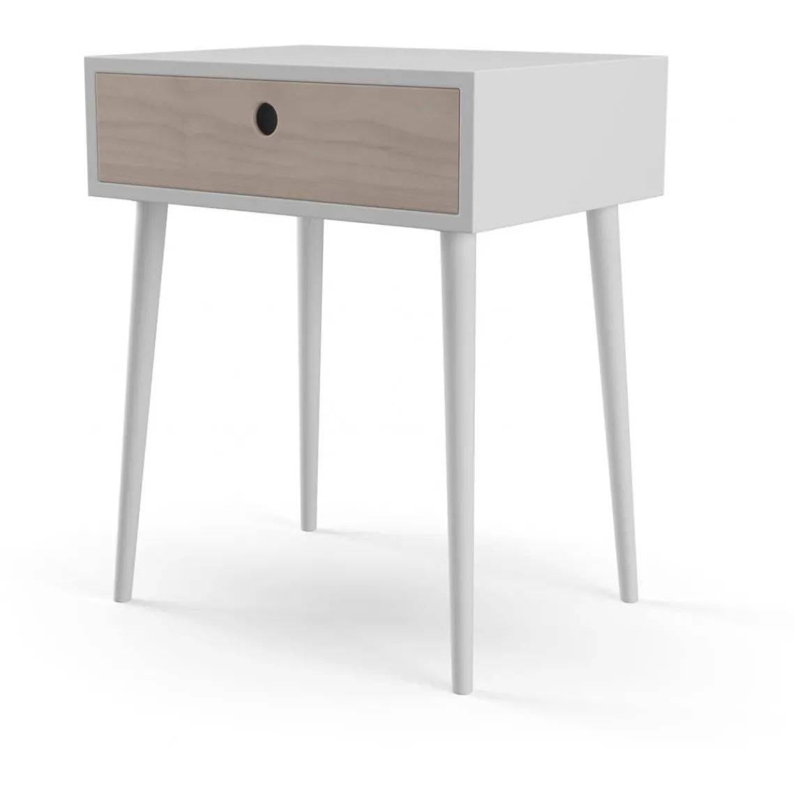 House Nordic Table De Chevet Scandinave Blanche PARMA Online