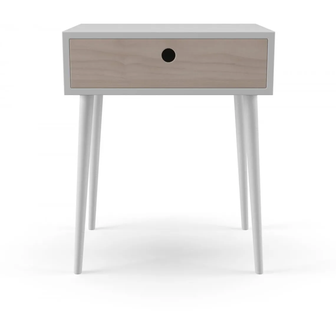 House Nordic Table De Chevet Scandinave Blanche PARMA Online