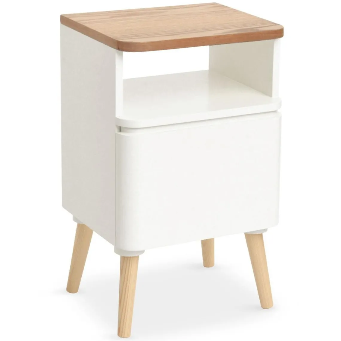 3S. x Home Table de Chevet Scandinave Bois Blanc ACHUMAWI Online