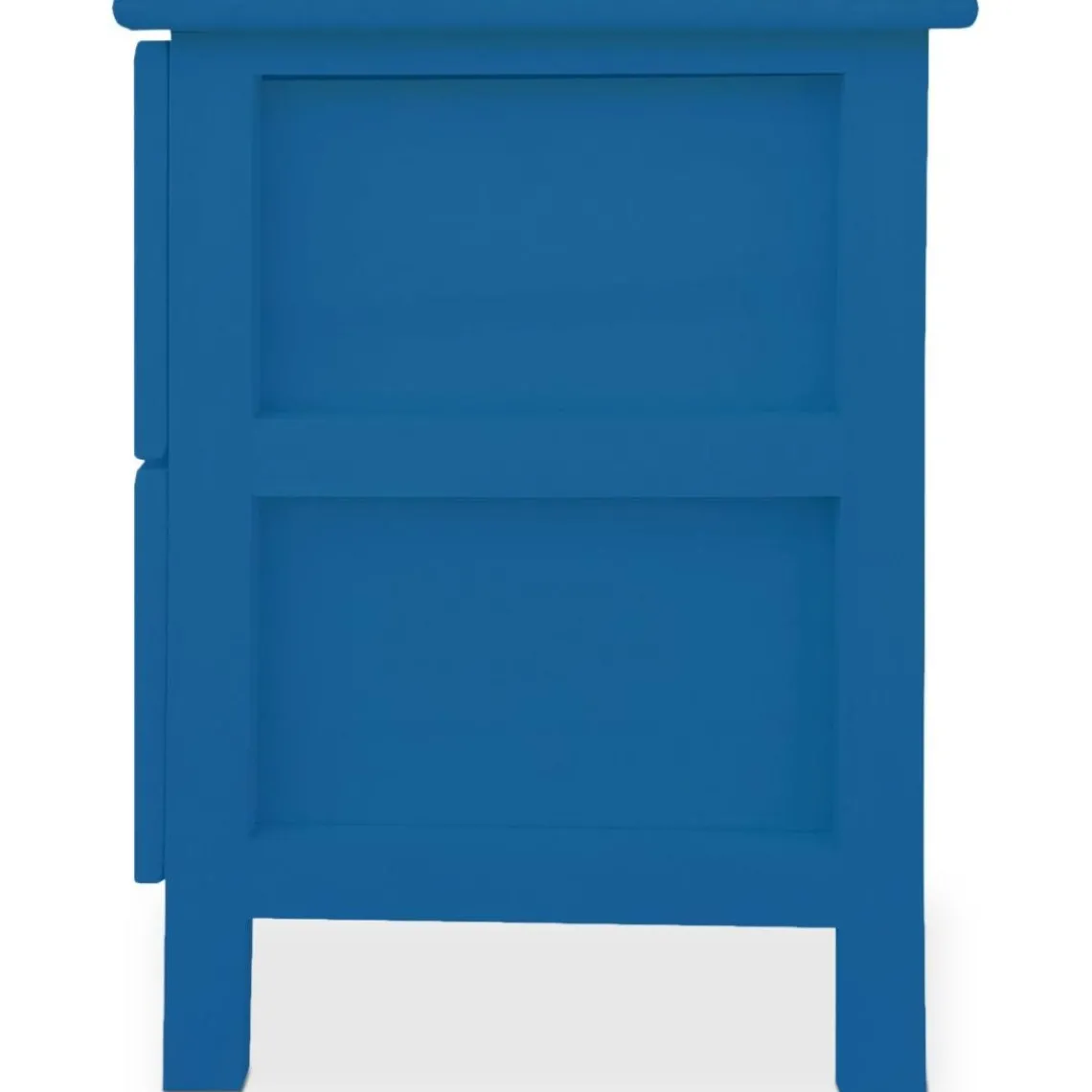 3S. x Home Table de chevet sculptée style marocain Chevignon Bois Bleu New