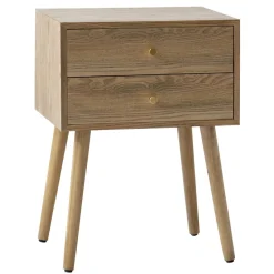 3S. x Home Table de chevet TONDER design scandinave et sa structure en bois massif Outlet