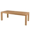 Macabane Table de jardin 6/8 personnes - DENVER 220 x 100 cm en bois Teck Discount