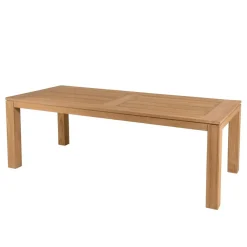 Macabane Table de jardin 6/8 personnes - DENVER 220 x 100 cm en bois Teck Discount