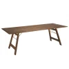 Macabane Table de jardin 6/8 personnes rectangulaire pliante 220x90 cm en bois Acacia Discount