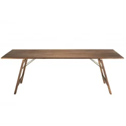 Macabane Table de jardin 6/8 personnes rectangulaire pliante 220x90 cm en bois Acacia Discount