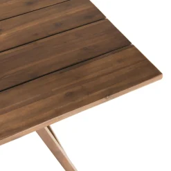 Macabane Table de jardin 6/8 personnes rectangulaire pliante 220x90 cm en bois Acacia Discount