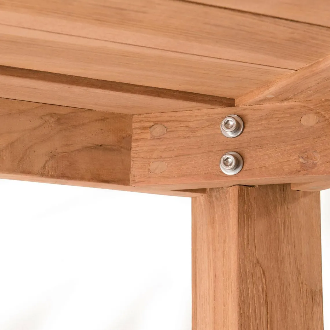 Macabane Table de jardin 6/8 personnes - VIESTE 220 x 100 cm en bois Teck Outlet