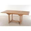 Macabane Table de jardin 4/6 personnes - rectangulaire extensible 120/180 x 90 cm en bois Teck Best