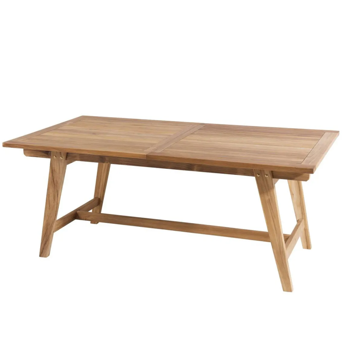 Macabane Table de jardin 8/10 personnes - rectangulaire scandi extensible 180/240x100 cm en bois Teck Hot