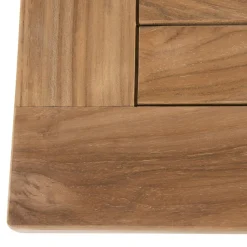 Macabane Table de jardin 8/10 personnes - rectangulaire scandi extensible 180/240x100 cm en bois Teck Hot