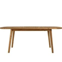 Macabane Table de jardin en acacia huilé extensible New