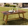 Macabane Table de jardin HANNA 8/10 personnes - rectangulaire scandi extensible 180/240x100cm en bois teck huilé Outlet