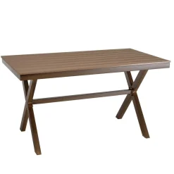 Macabane Table de jardin rectangulaire 4 personnes 140x80cm VIANNEY Clearance