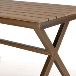 Macabane Table de jardin rectangulaire 4 personnes 140x80cm VIANNEY Clearance