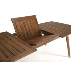 Macabane Table de jardin VICTOIRE 8/10 personnes - extensible 180/240x100 cm en bois Acacia Hot