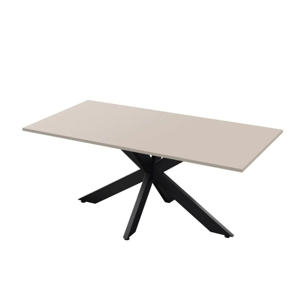 3S. x Home Table de repas pieds métal en Panneau de particules SPIDER Hot