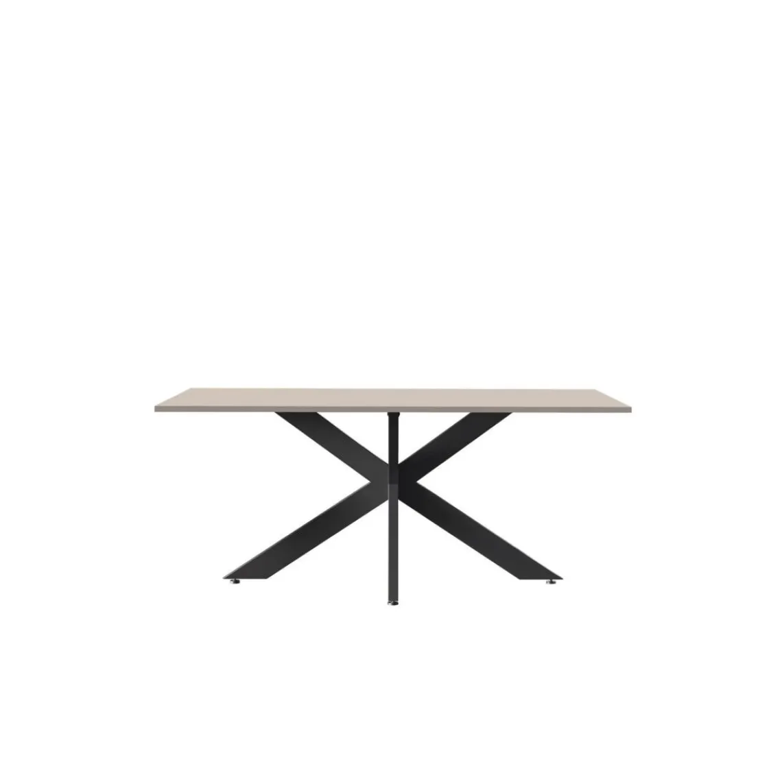 3S. x Home Table de repas pieds métal en Panneau de particules SPIDER Hot