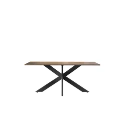 3S. x Home Table de repas SPIDER pieds métal Panneaux de particules de première qualité New