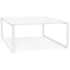 ALTEREGO Table de réunion ou bureau bench 'BAKUS SQUARE' blanc Sale