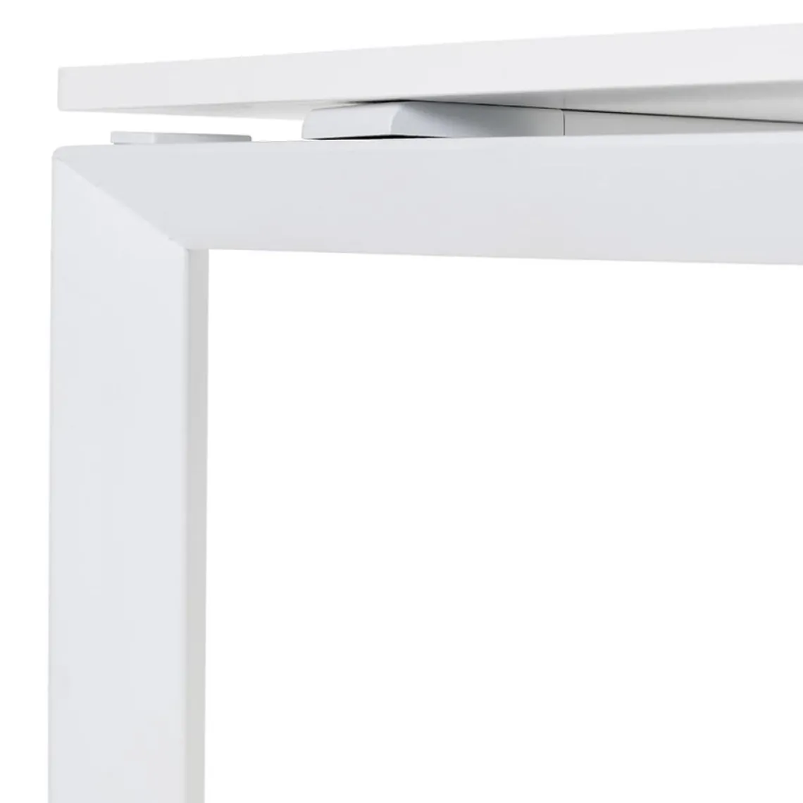 ALTEREGO Table de réunion ou bureau bench 'BAKUS SQUARE' blanc Sale