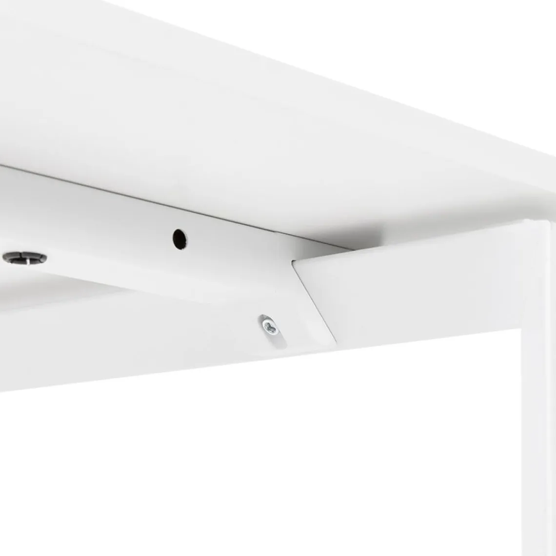 ALTEREGO Table de réunion ou bureau bench 'BAKUS SQUARE' blanc Sale