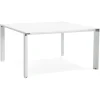 ALTEREGO Table de réunion ou bureau bench 'XLINE SQUARE' blanc Hot